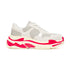 Sneakers chunky grigie e rosse in similpelle e tessuto Lora Ferres, Donna, SKU b254dj008, Immagine 0